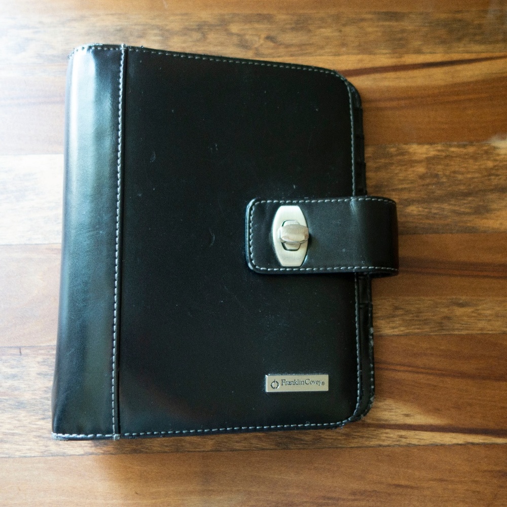 Faux Leather Compact Binder/Planner
